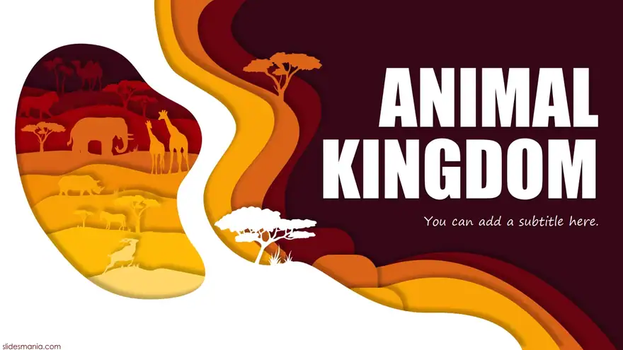 Africa Viva, free presentation template.