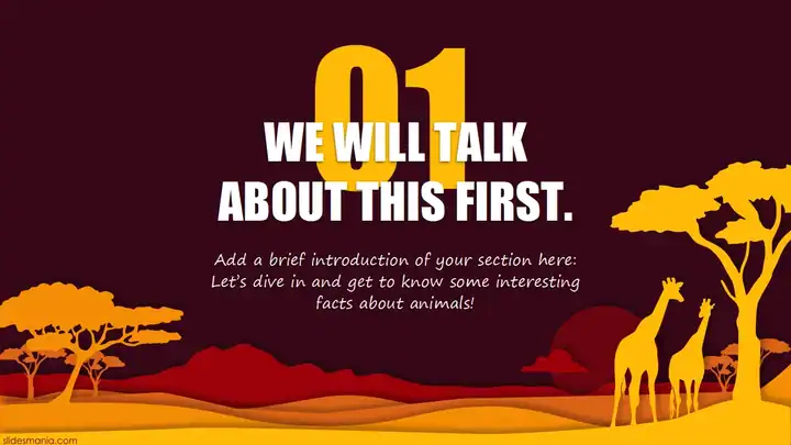 Africa Viva, free presentation template.