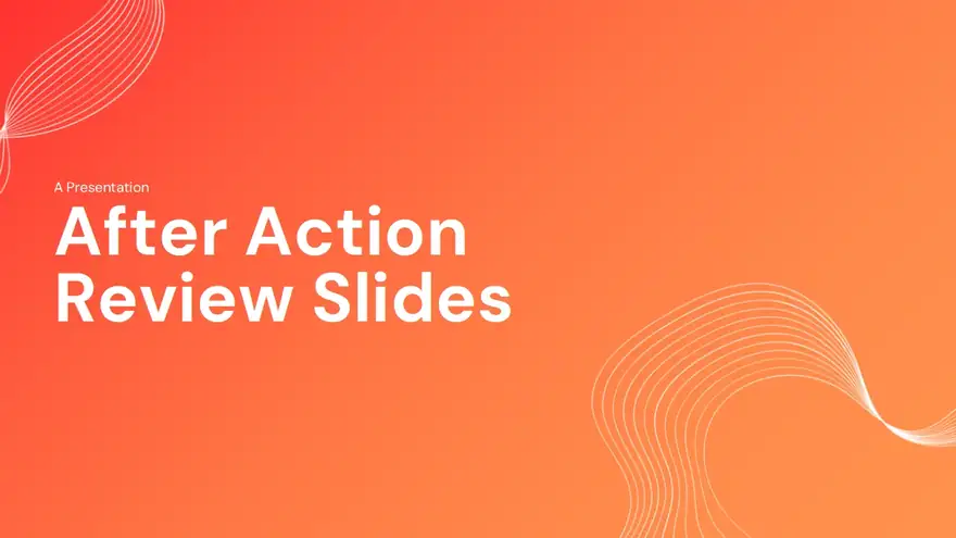 After Action Review Slides
