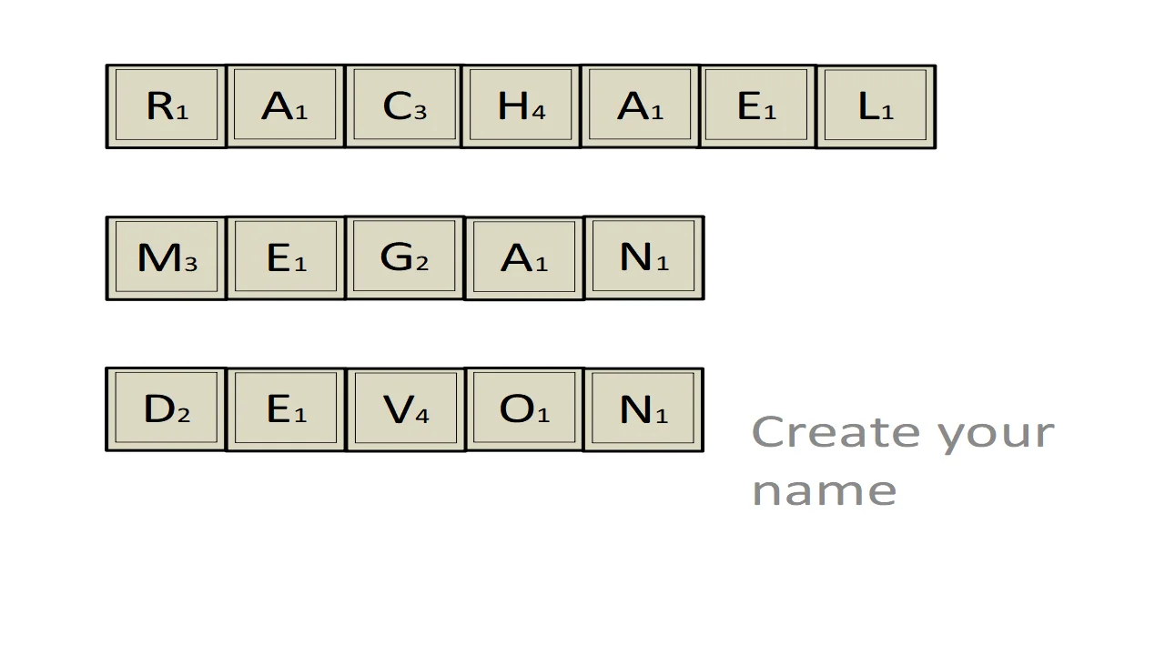 Alphabet Tiles Template