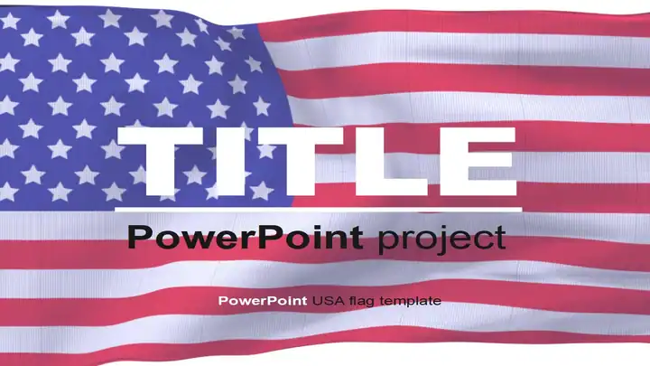American Flag PowerPoint Template