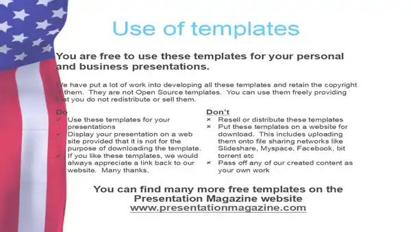 American Flag PowerPoint Template