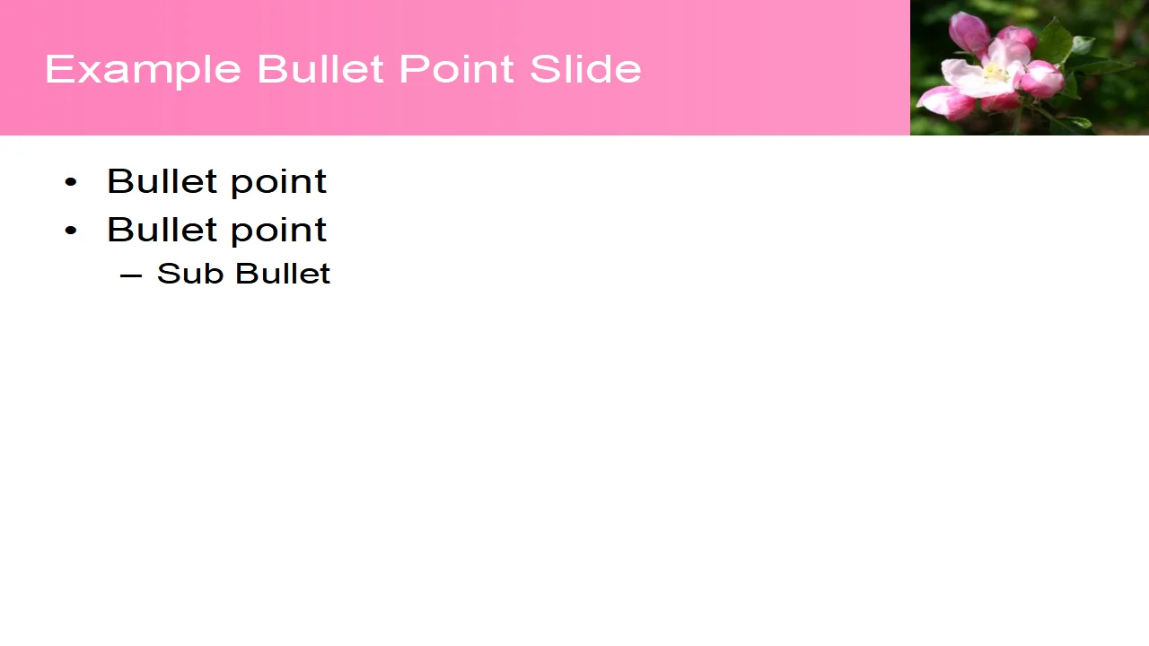 Apple Blossom Background Template