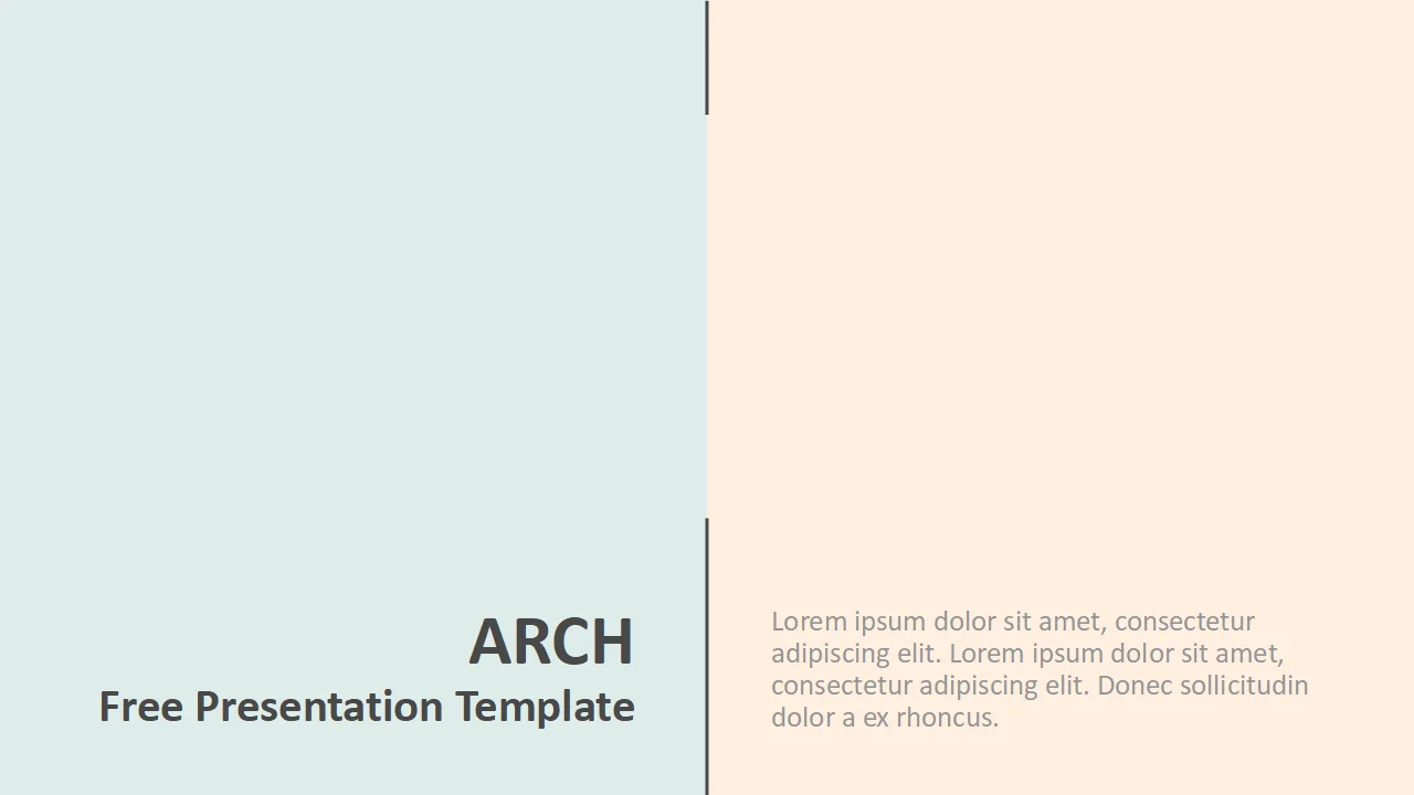 Arch Template for PowerPoint and Google Slides