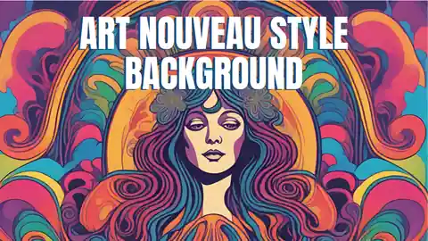 Art Nouveau Style Backgrounds Slides