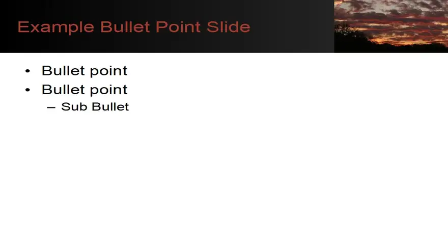 Attractive Sunset Template