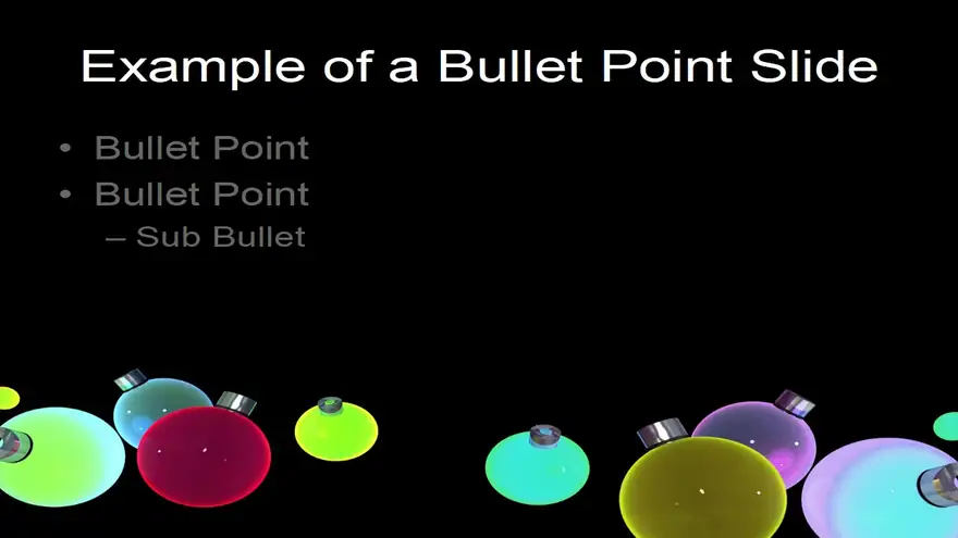 Baubles Christmas Template