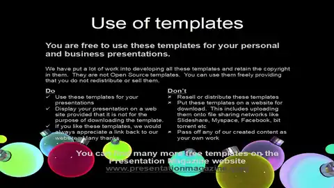 Baubles Christmas Template