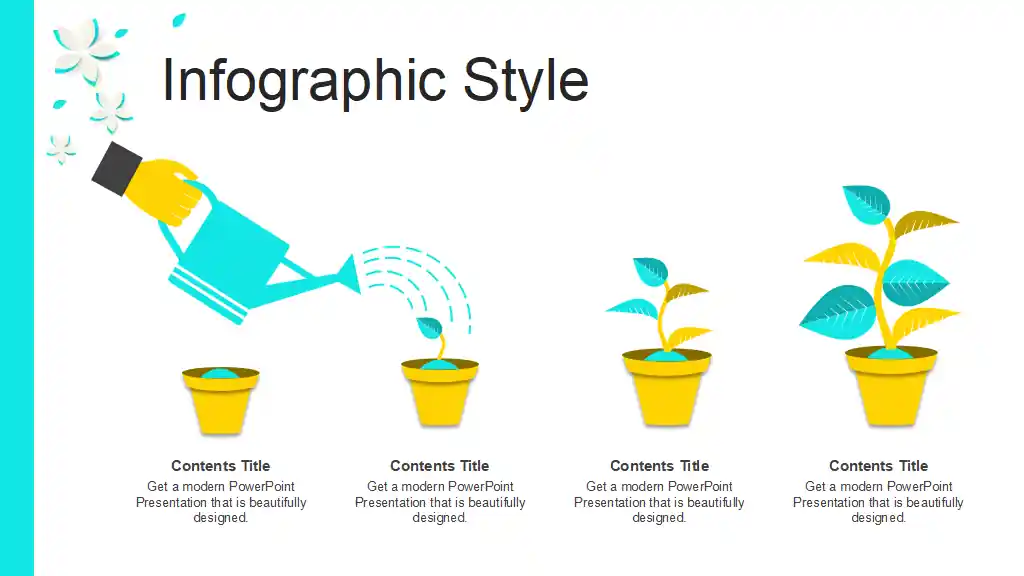 Beautiful Yellow Flower PowerPoint Templates