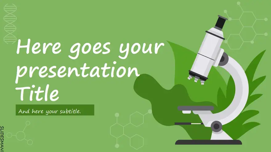 Biology free presentation template.