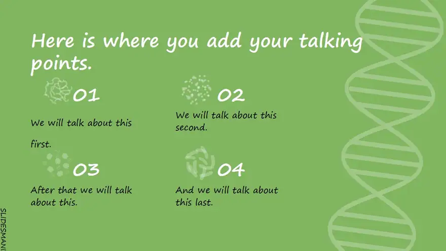 Biology free presentation template.