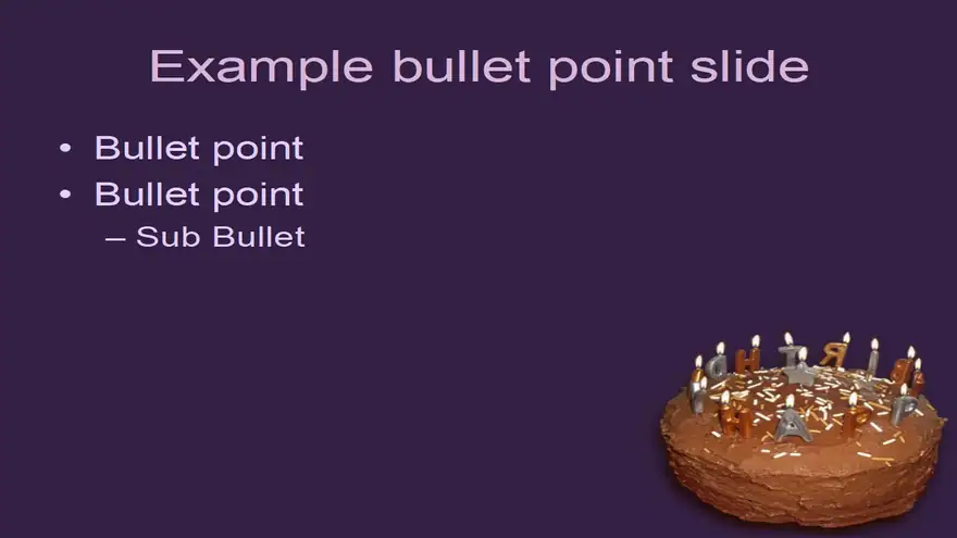 Birthday Cake Template
