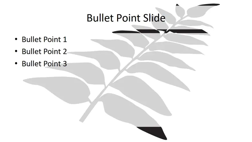 Black Fern PowerPoint Template