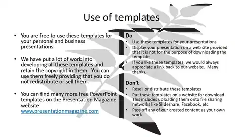 Black Fern PowerPoint Template