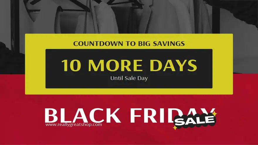 Black Friday Countdown Poster