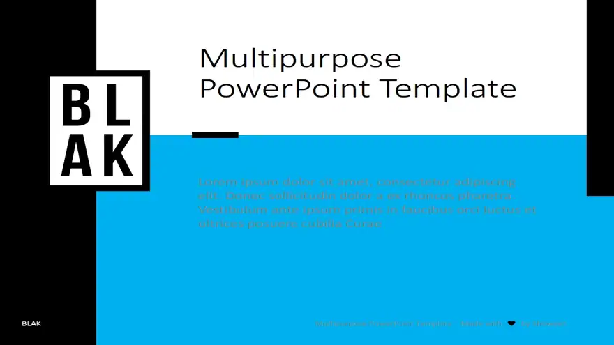 BLAK – Multipurpose PowerPoint Template