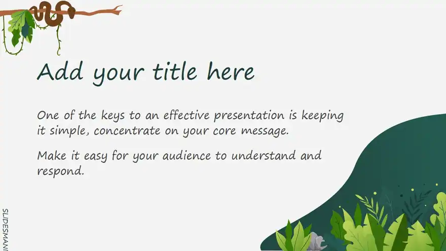 Bravestone, jungle backgrounds presentation template.