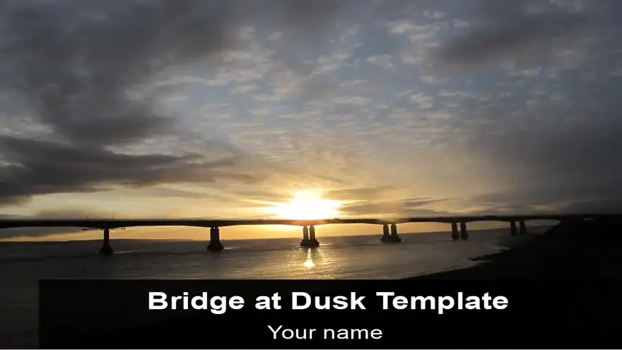 Bridge at Dusk Template