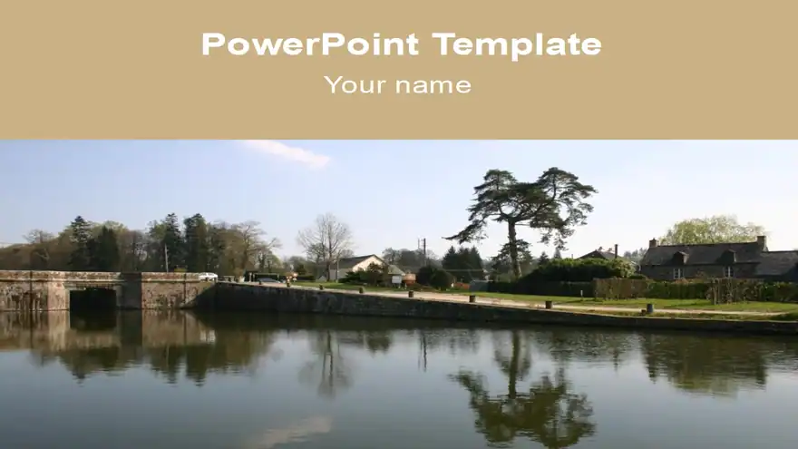 Bridge over a River Template