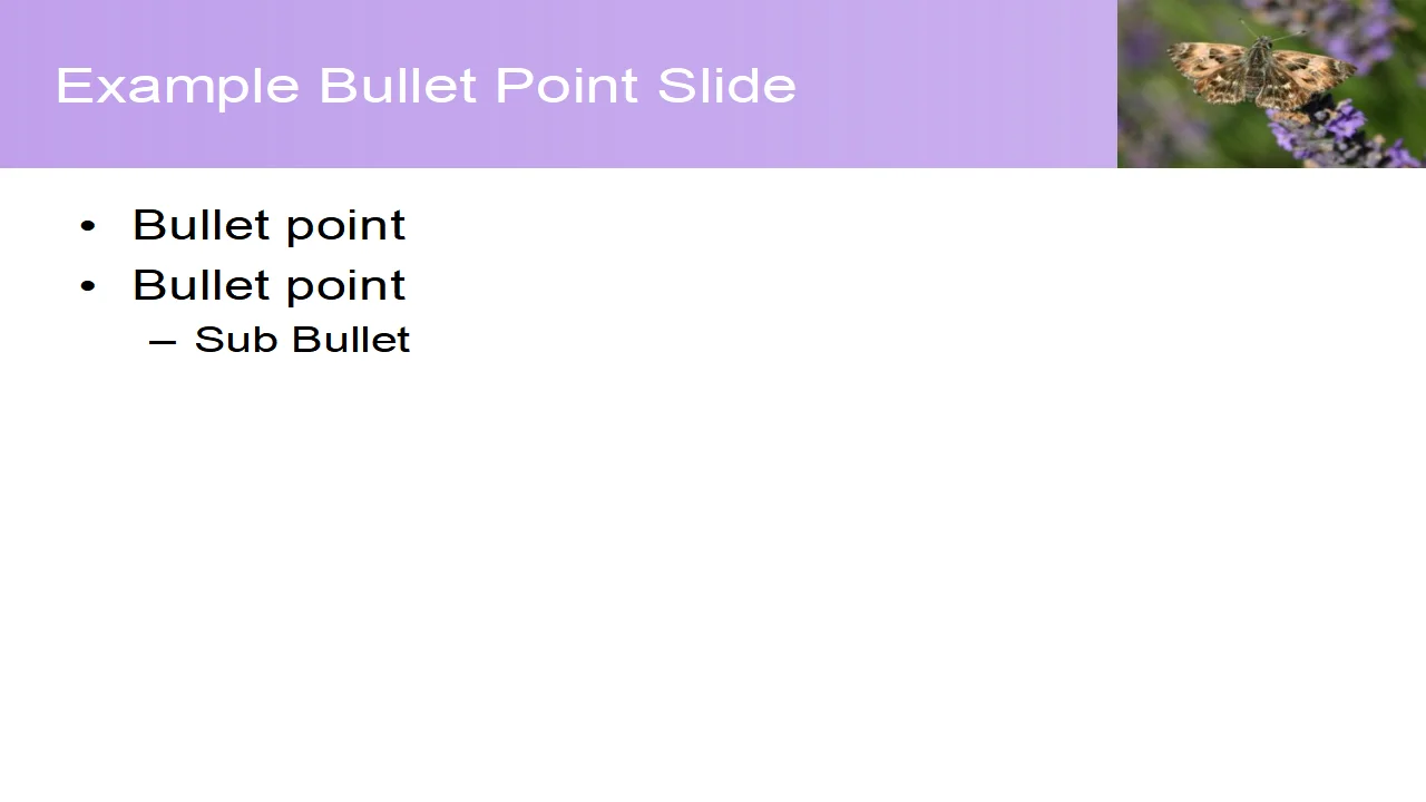 Brown Butterfly PowerPoint Template