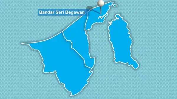 Brunei Map PowerPoint Template