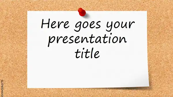 Bulletin Board presentation template.