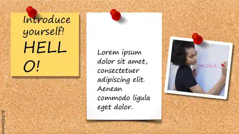 Bulletin Board presentation template.