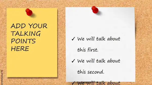 Bulletin Board presentation template.
