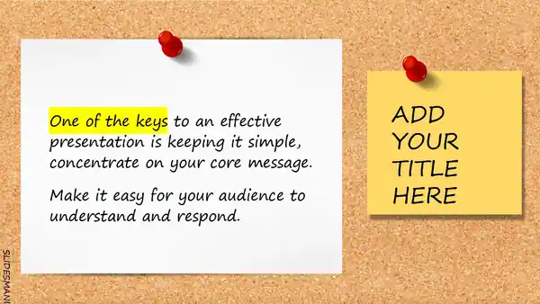 Bulletin Board presentation template.