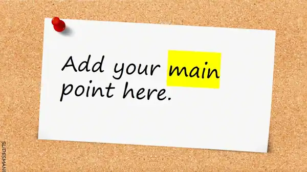 Bulletin Board presentation template.