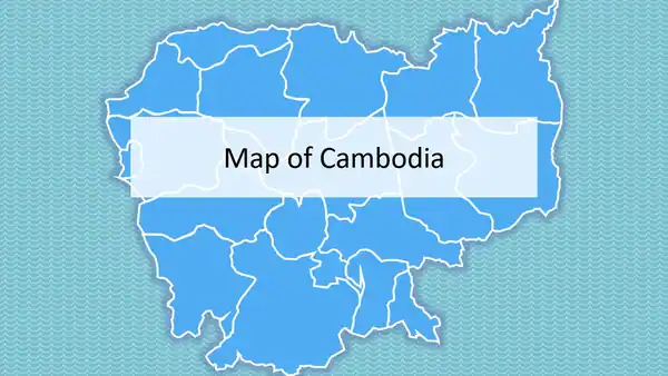 Cambodia Map PowerPoint Template