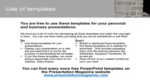 Cement Wall Template