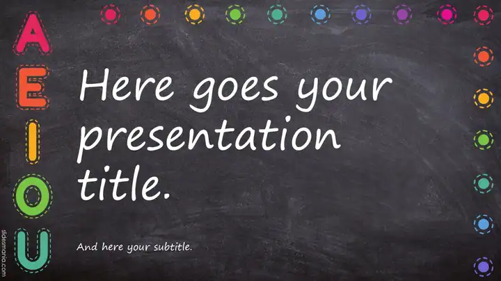 Chalk theme with blackboard background. Updated Template.