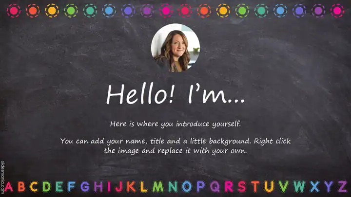Chalk theme with blackboard background. Updated Template.