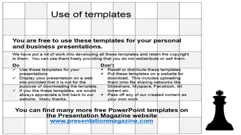 Chess Board Game Template