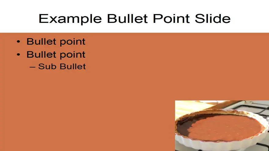 Chocolate Tart PowerPoint Template