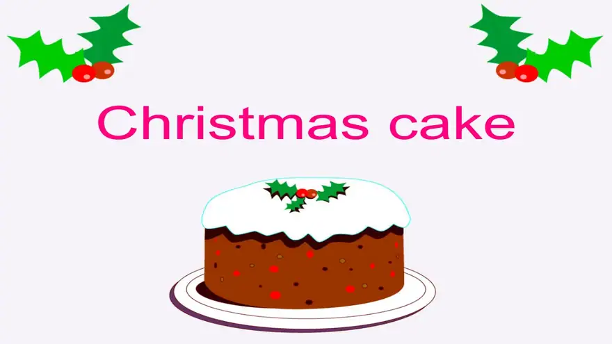 Christmas Cake Template
