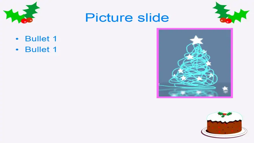 Christmas Cake Template