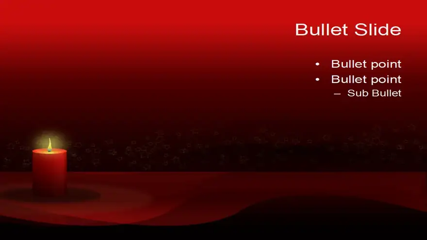 Christmas Candle PowerPoint Template