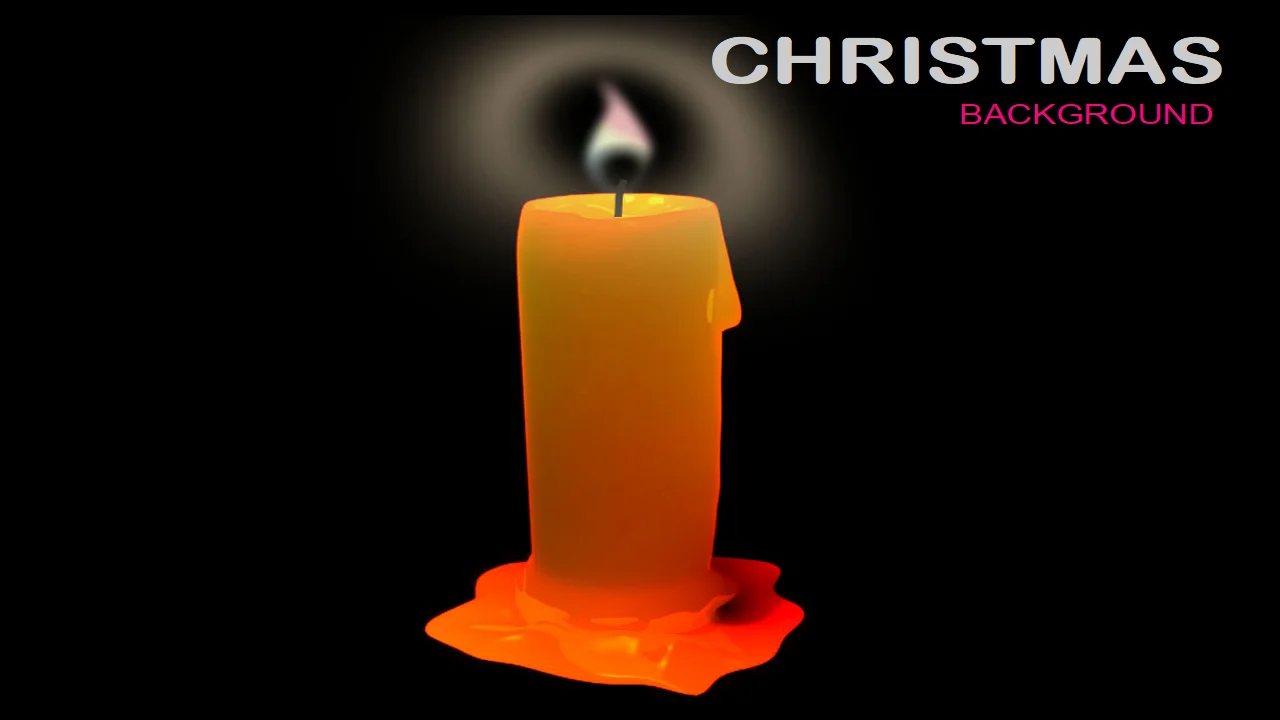 Christmas Candle Template