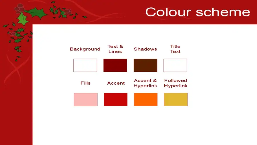 Christmas Holly Template