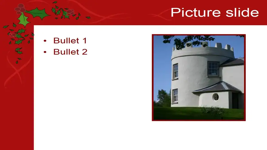 Christmas Holly Template