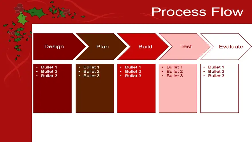 Christmas Holly Template