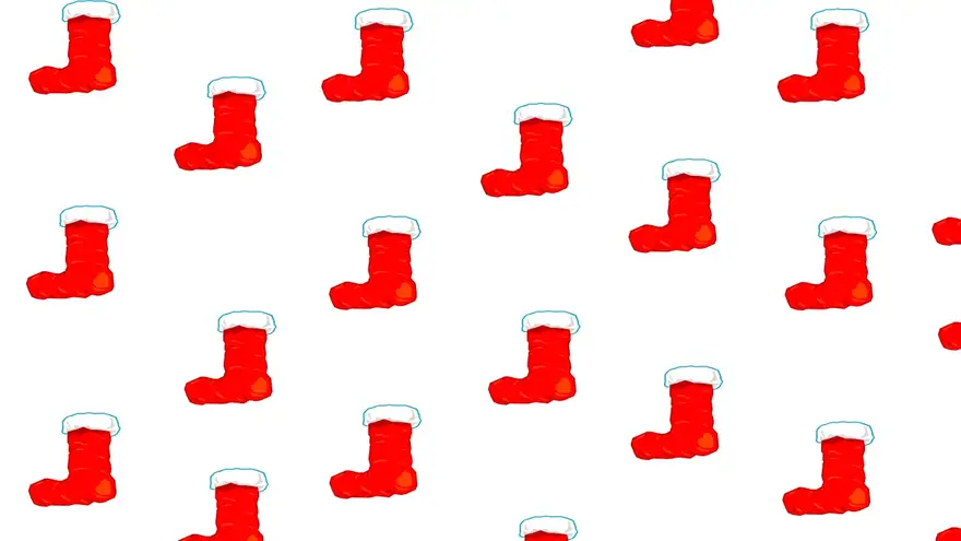Christmas Stocking Wrapping Paper Template