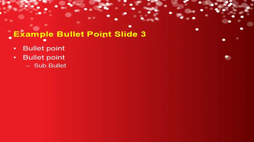 Christmas Tree Lights Template