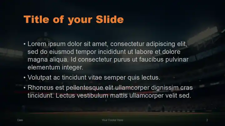 Cinematic Sports Template for PowerPoint and Google Slides