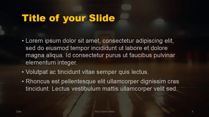 Cinematic Sports Template for PowerPoint and Google Slides
