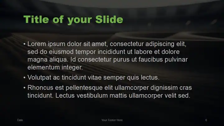 Cinematic Sports Template for PowerPoint and Google Slides