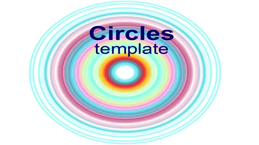 Circles Template on white
