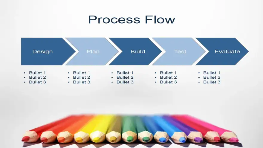 Coloured Pencils Template